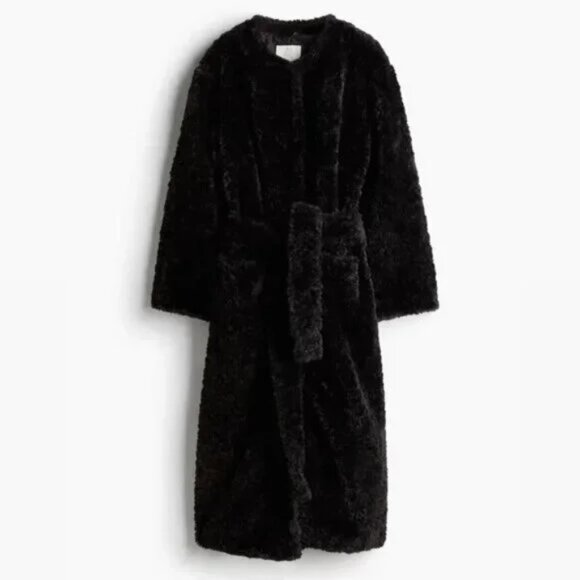 FLUFFY TEDDY COAT WITH BELT - Picture 3 of 5